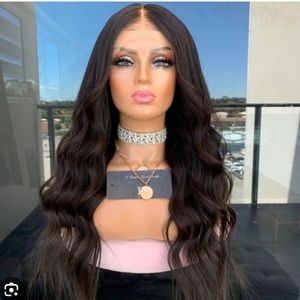 King Kylie Dark Brown Lace Front Freedom Couture Real human hair Wig 26”
